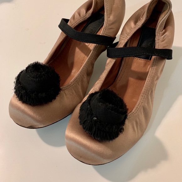 Lanvin satin ballet heel shoe - Picture 2 of 4